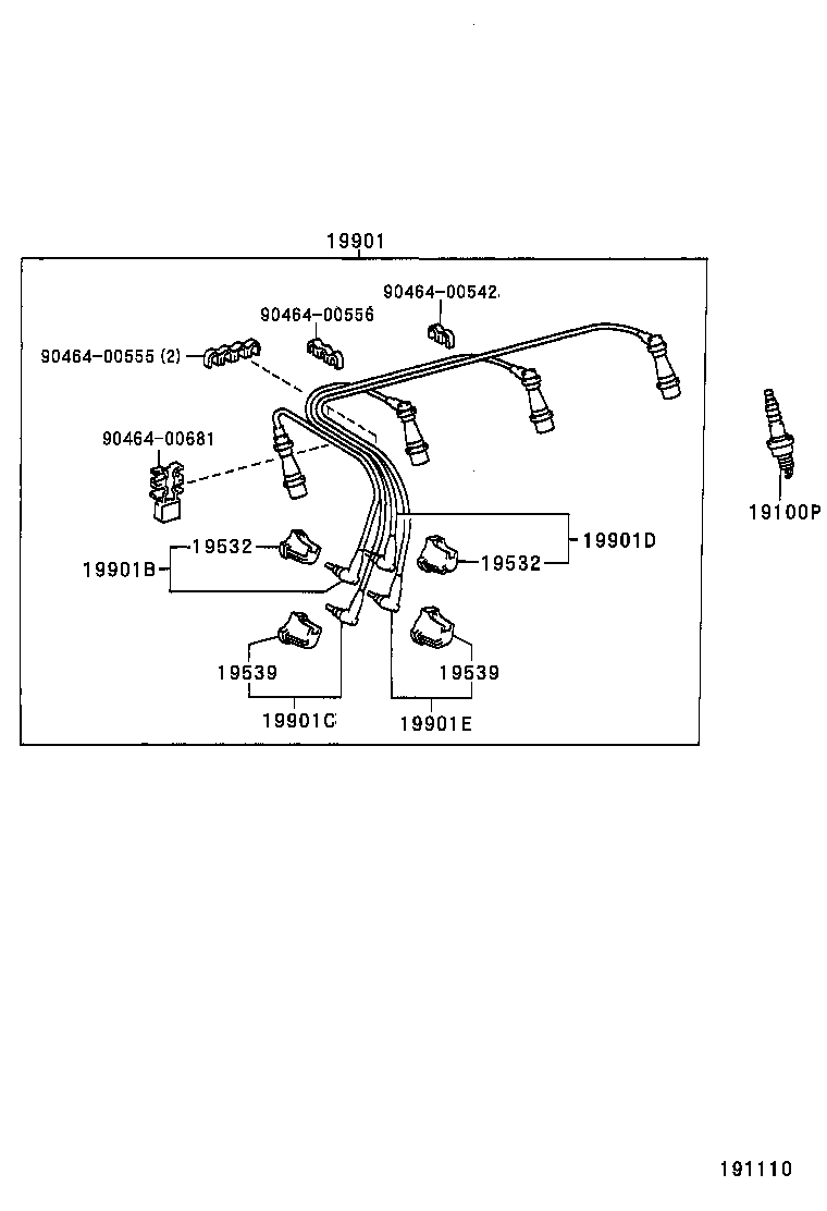  T U V |  IGNITION COIL SPARK PLUG