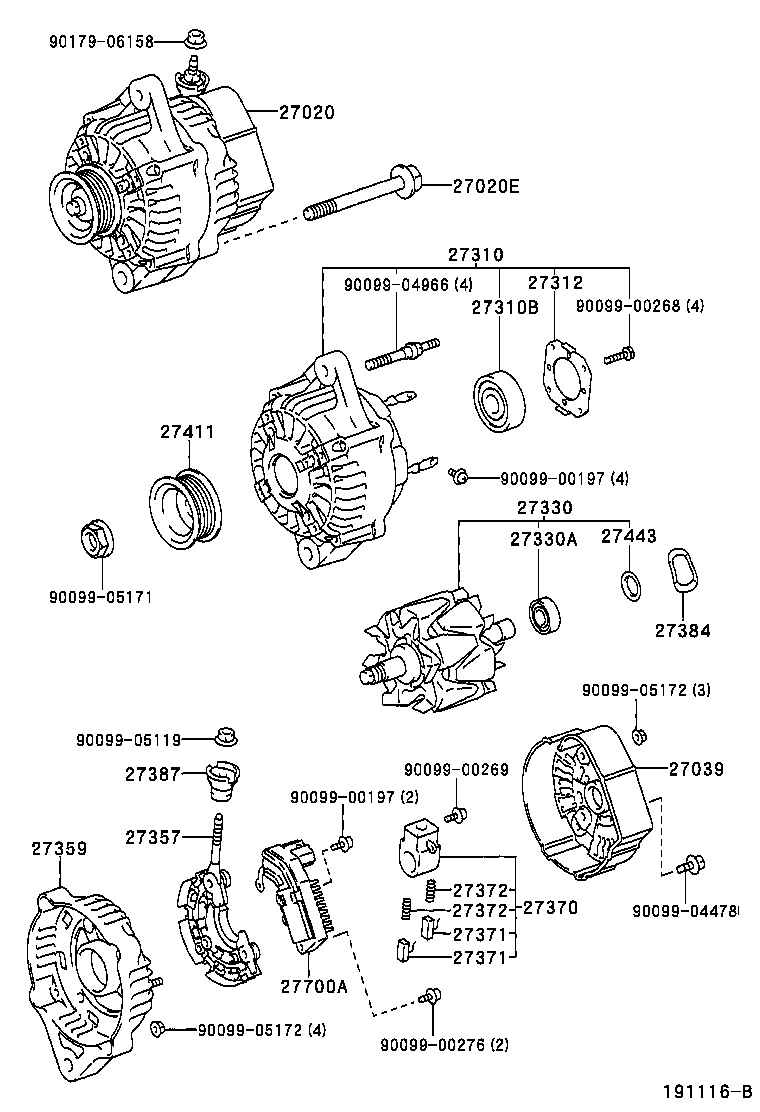 T U V |  ALTERNATOR