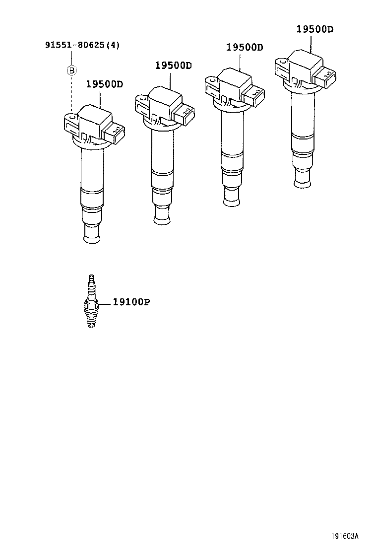  TOYOTA XA |  IGNITION COIL SPARK PLUG