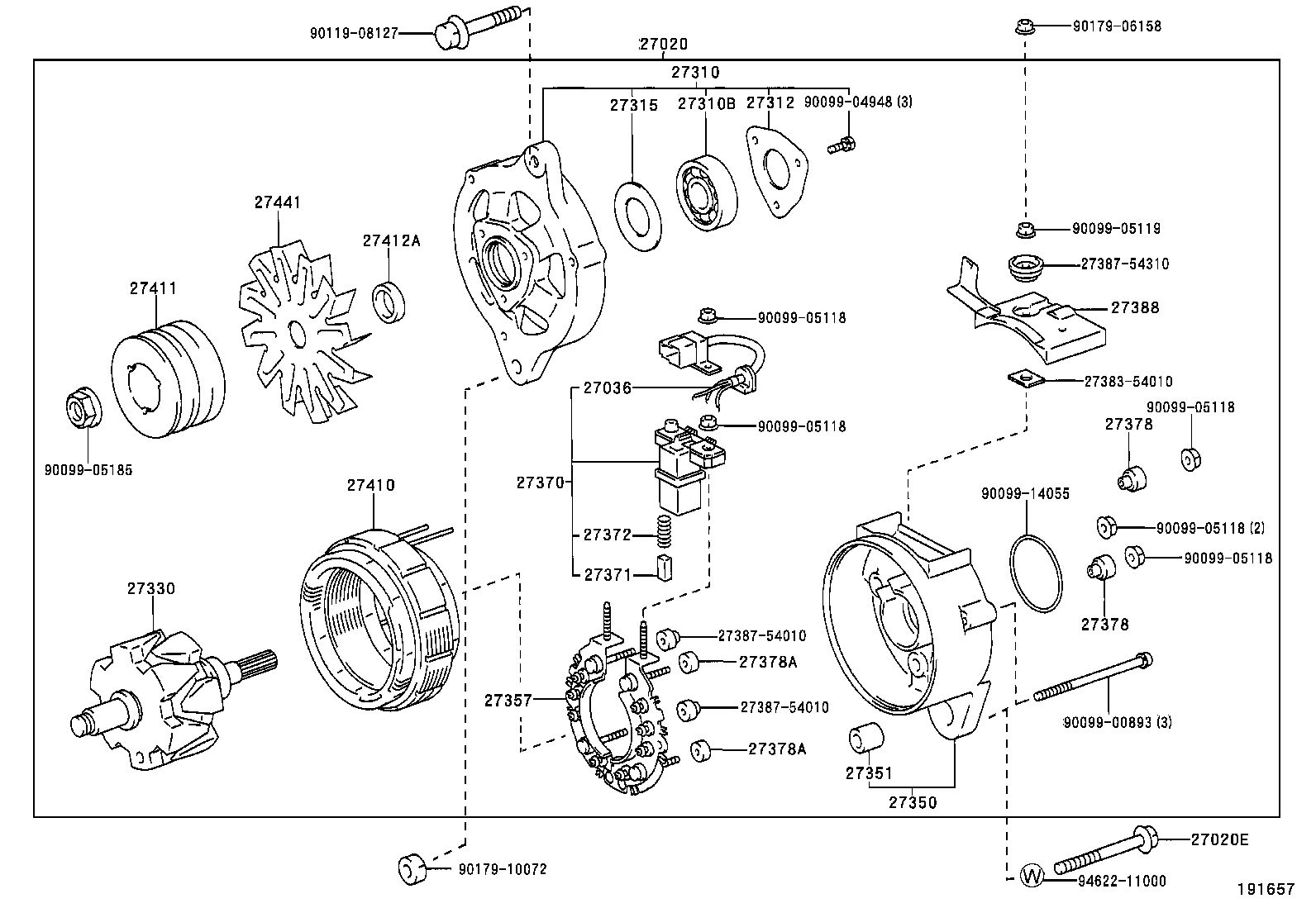  T U V |  ALTERNATOR