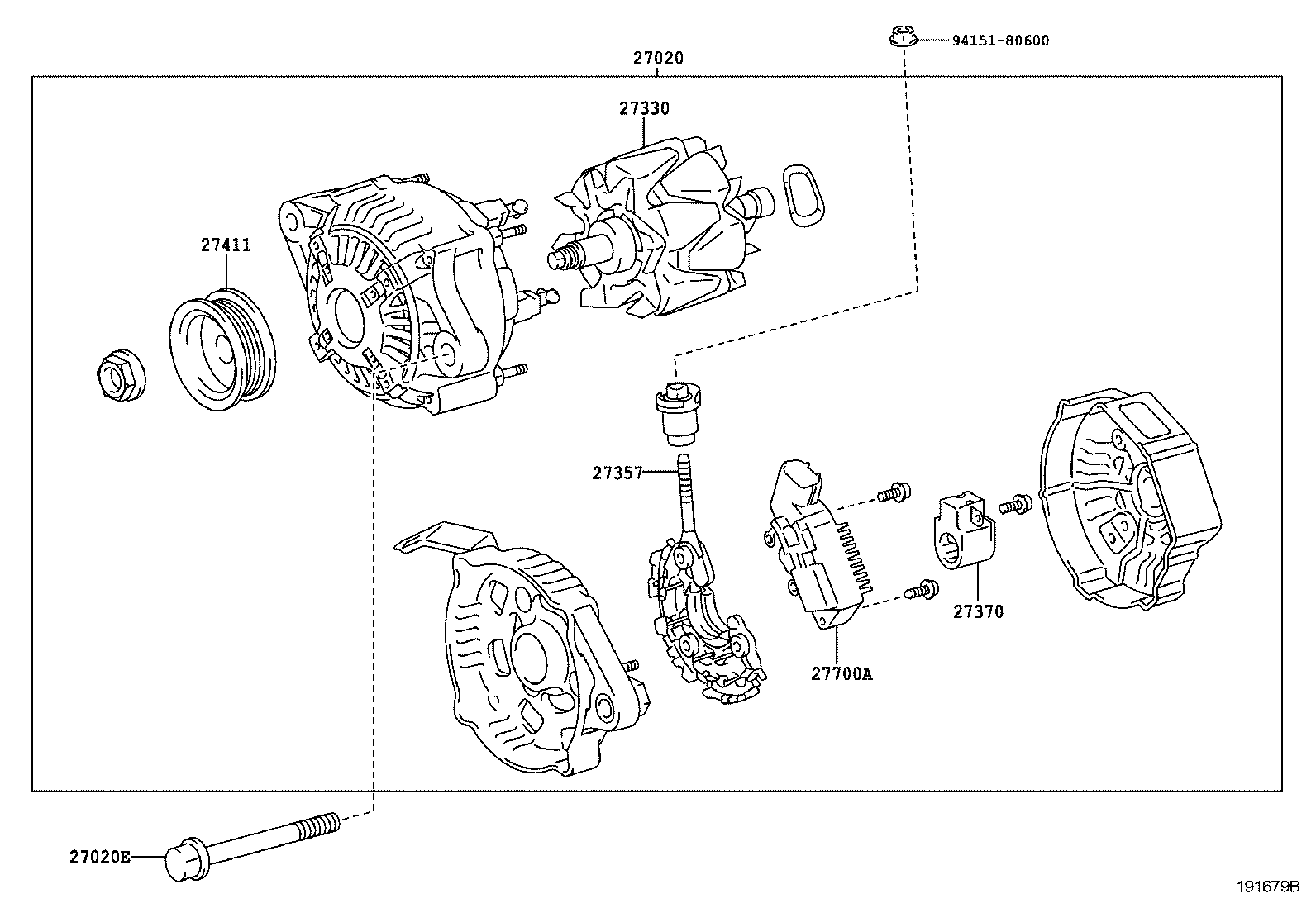  TOYOTA XA |  ALTERNATOR