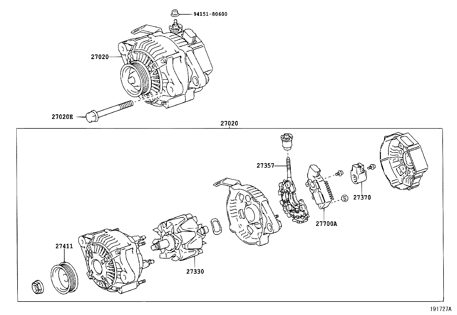  YARIS ECHO 4D |  ALTERNATOR