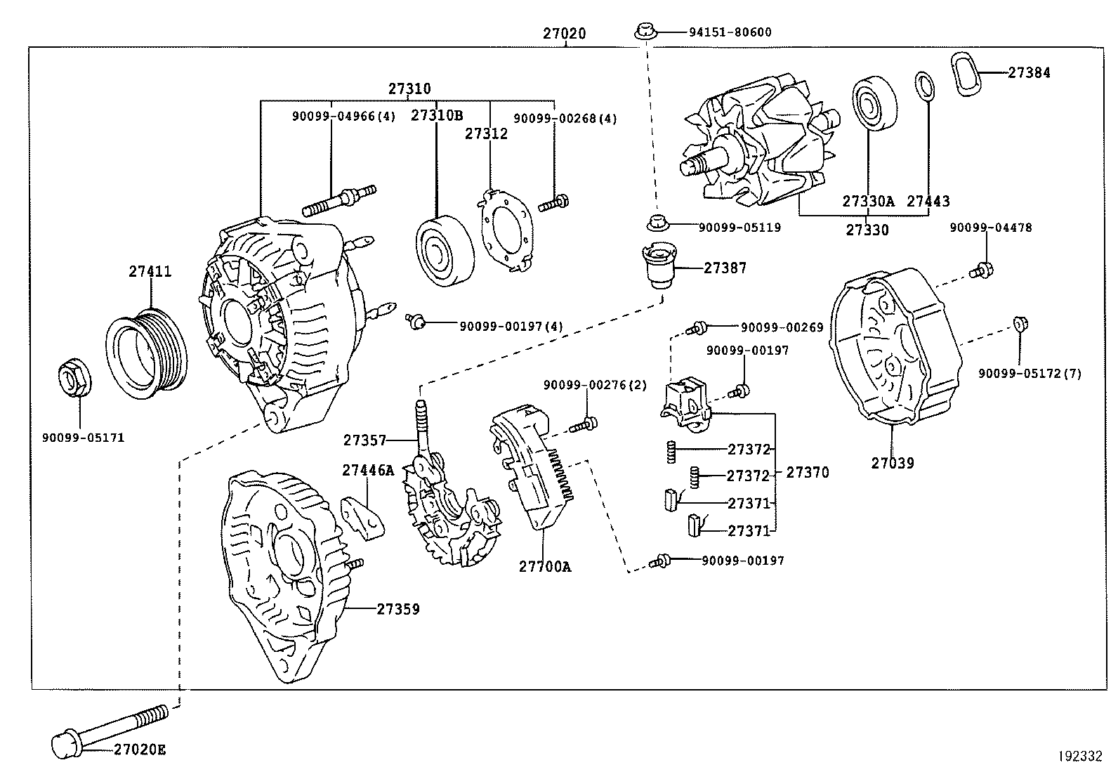  YARIS ECHO 4D |  ALTERNATOR