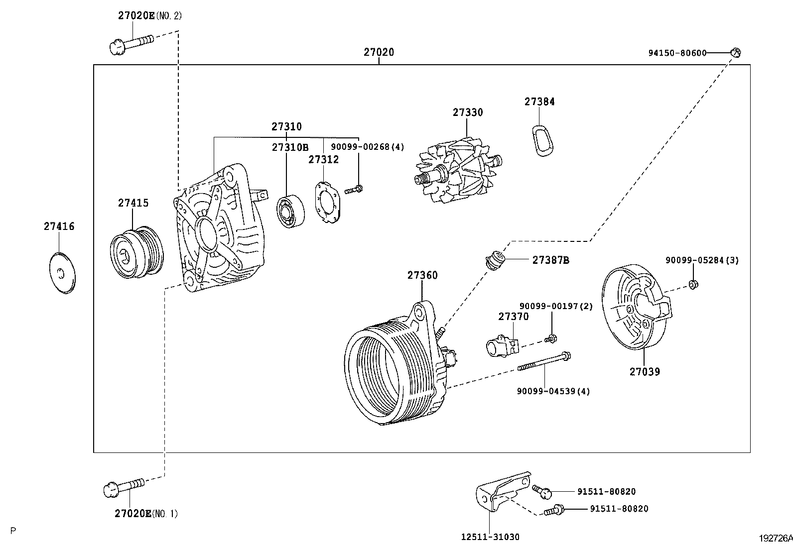  CAMRY AURION HV ARL |  ALTERNATOR