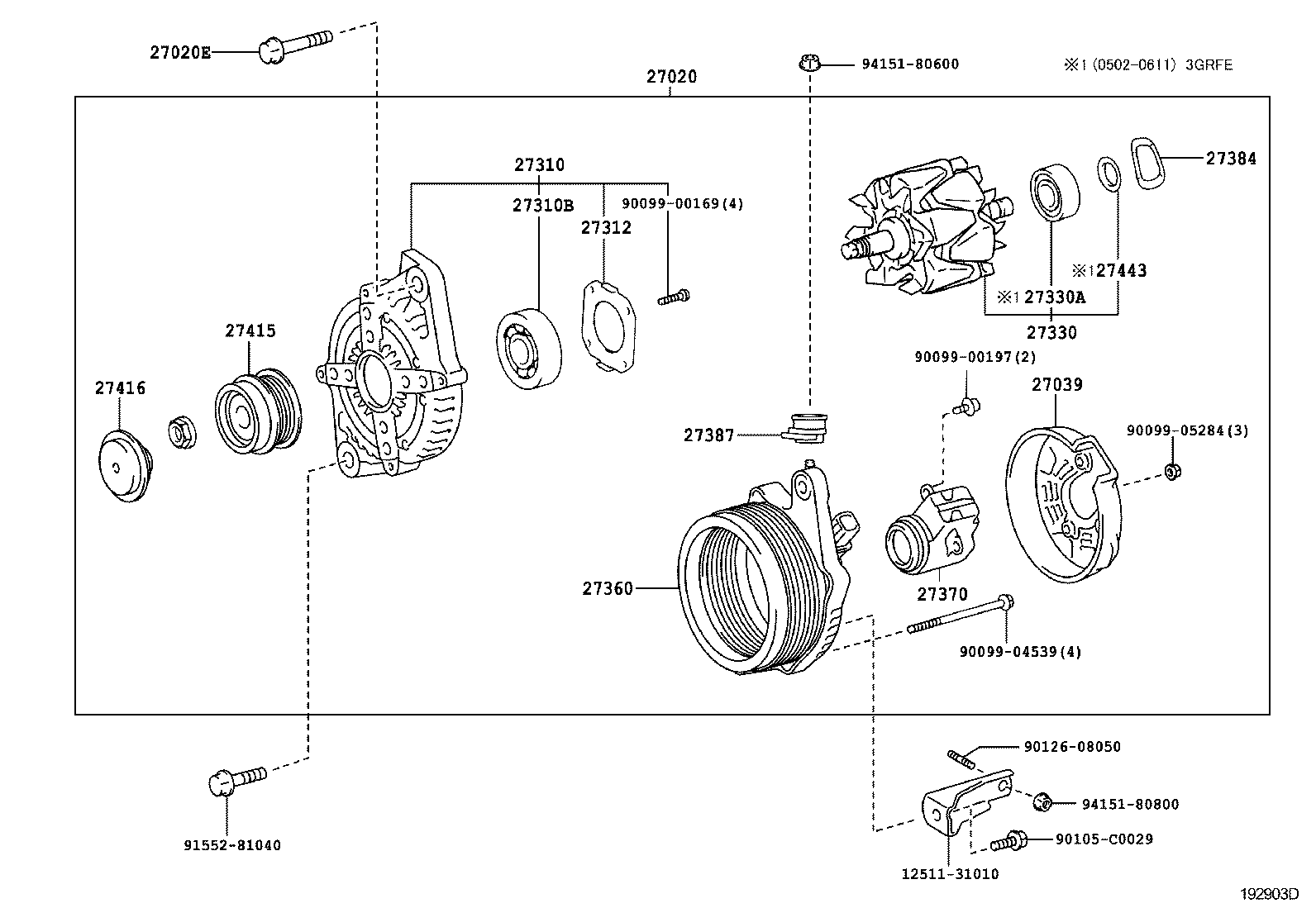  CROWN CHINA |  ALTERNATOR