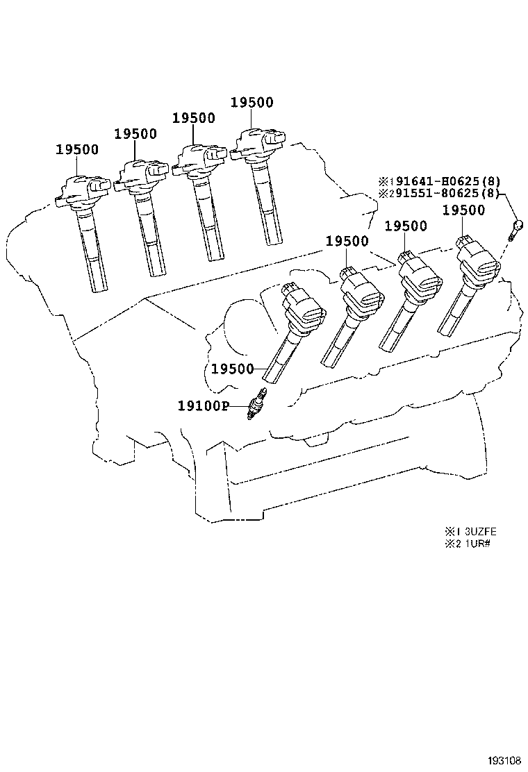  GS30 35 43 460 |  IGNITION COIL SPARK PLUG