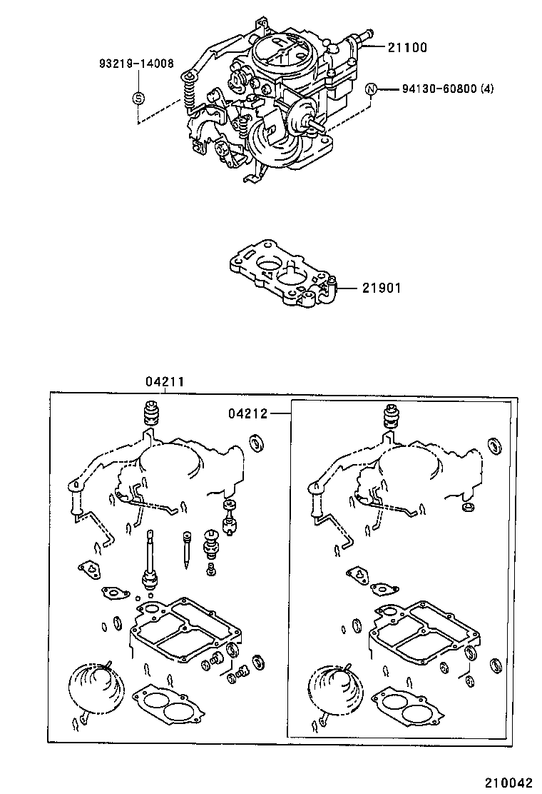  STARLET |  CARBURETOR ASSEMBLY