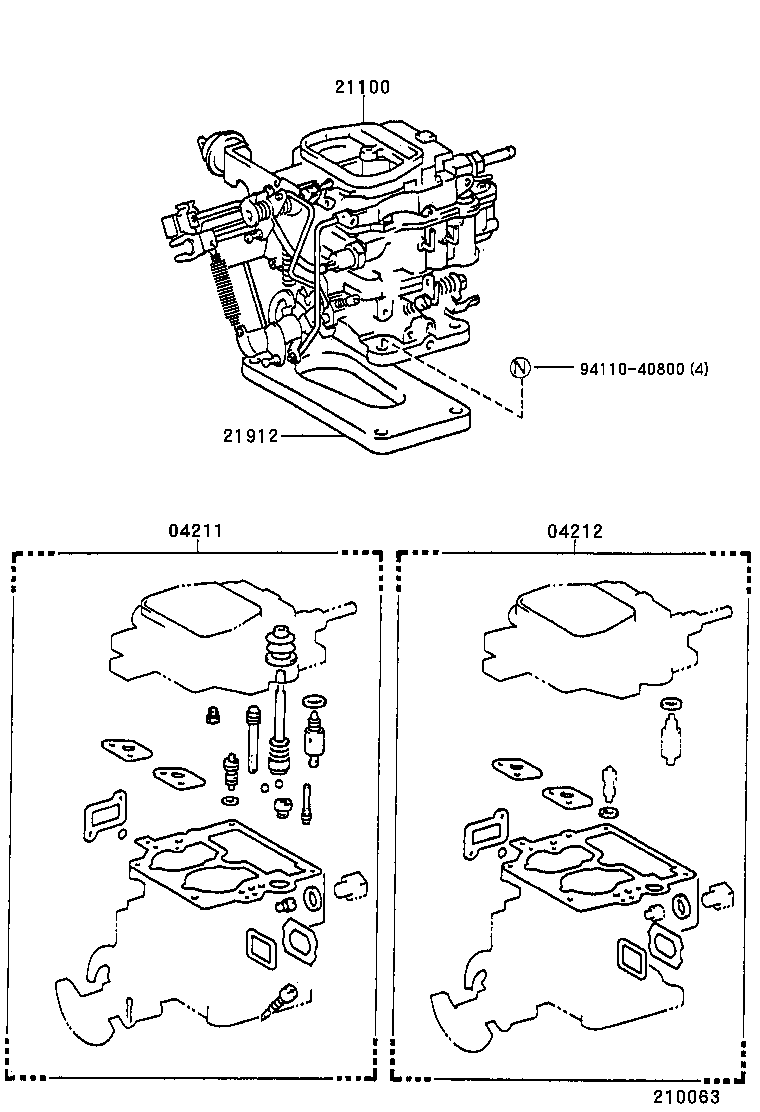  T U V |  CARBURETOR ASSEMBLY