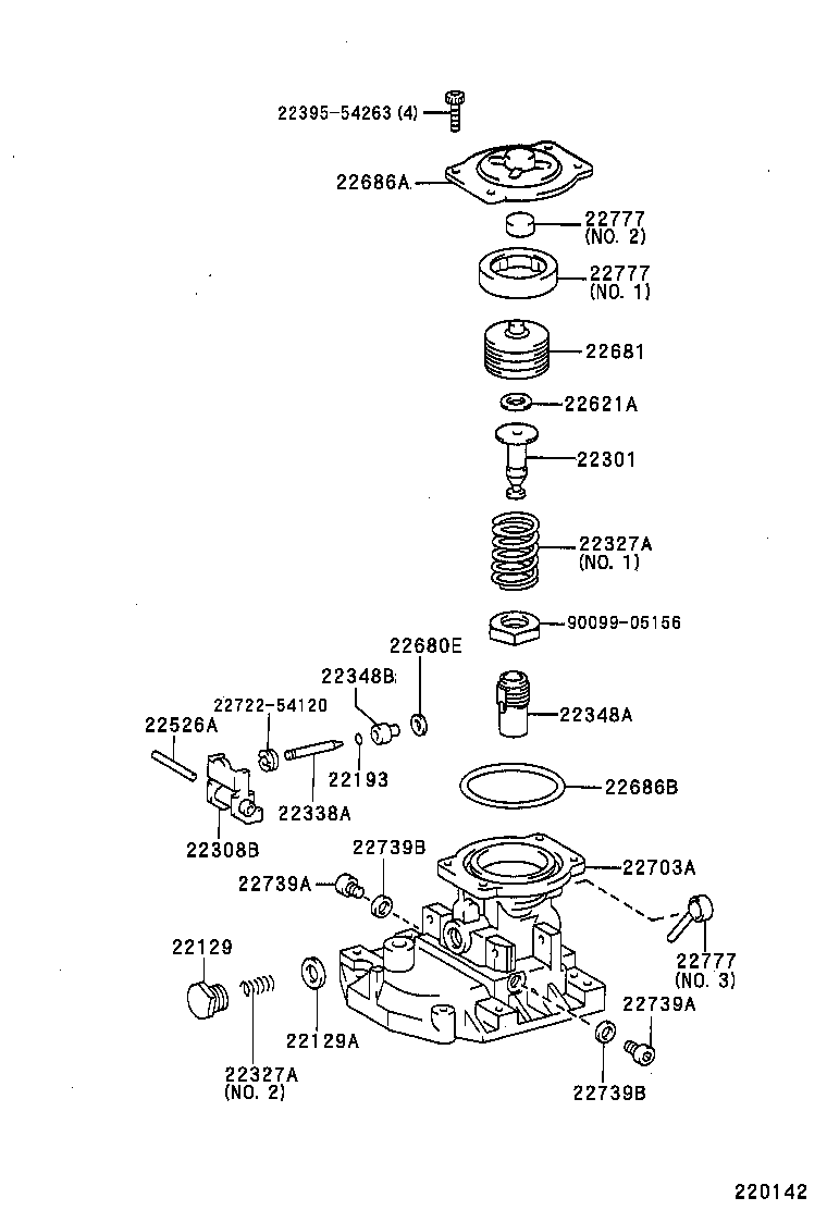  T U V |  INJECTION PUMP BODY