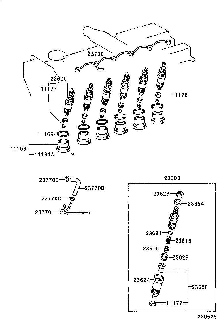  LAND CRUISER 100 105 |  INJECTION NOZZLE