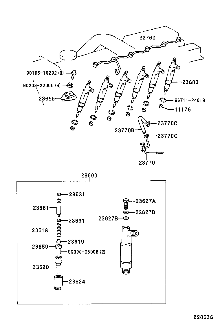  LAND CRUISER 100 105 |  INJECTION NOZZLE