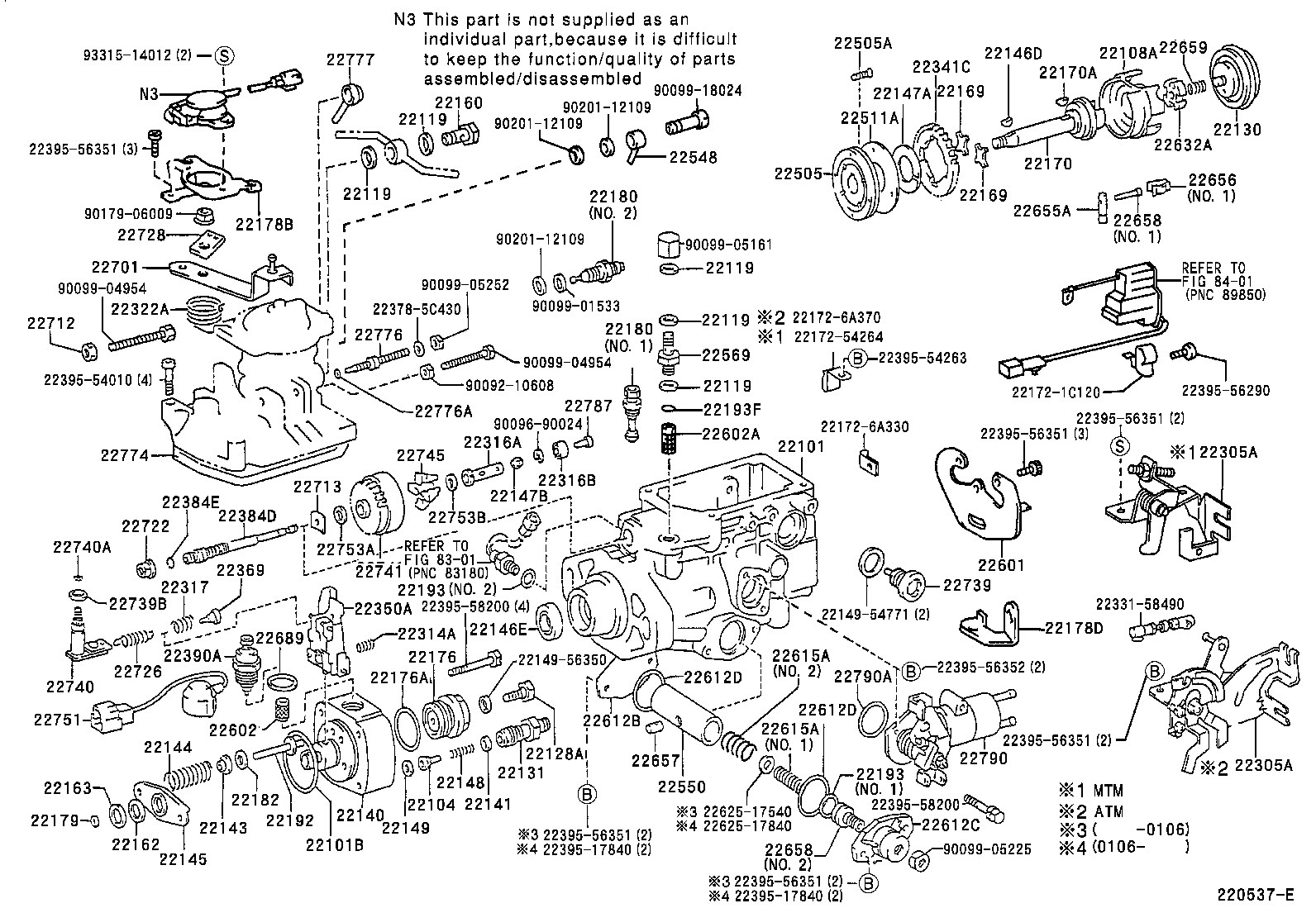  LAND CRUISER 100 105 |  INJECTION PUMP BODY