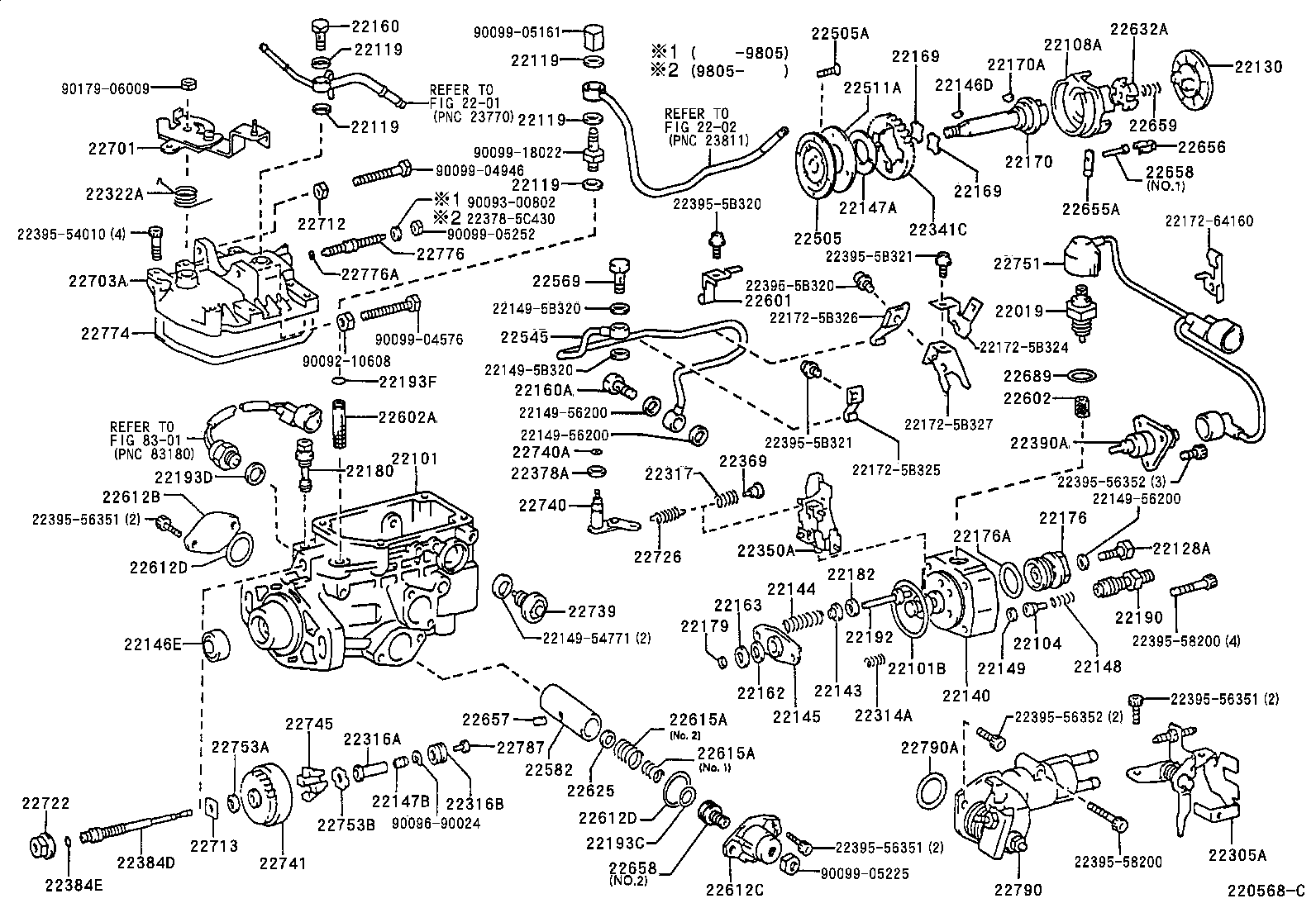  T U V |  INJECTION PUMP BODY