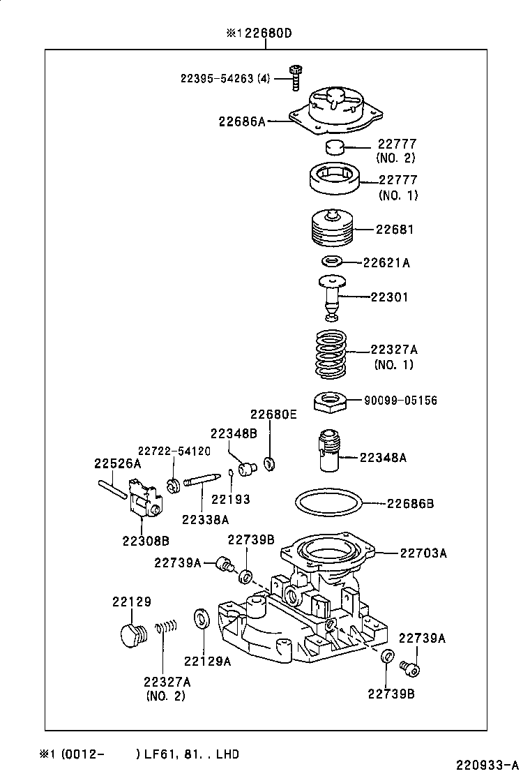  T U V |  INJECTION PUMP BODY