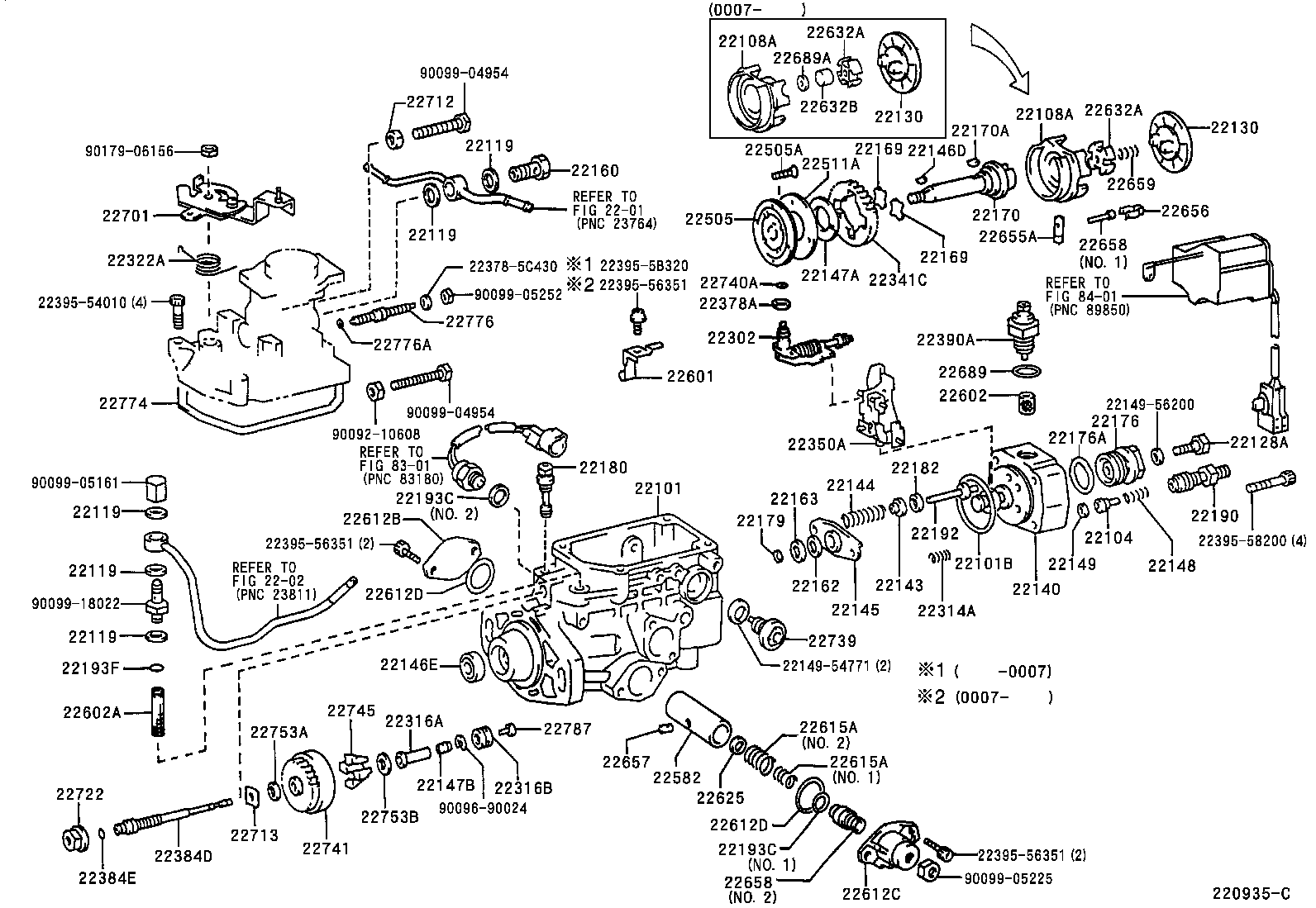  T U V |  INJECTION PUMP BODY