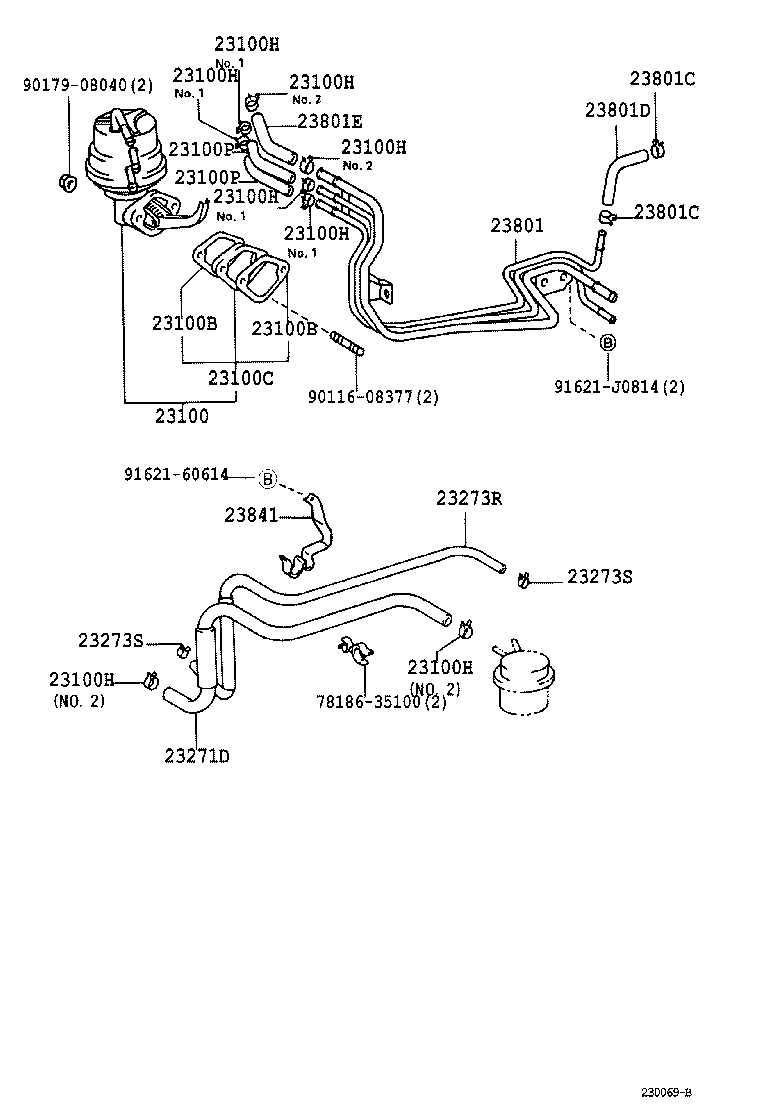  HILUX |  FUEL PUMP PIPE