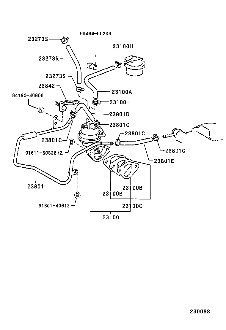  HILUX |  FUEL PUMP PIPE