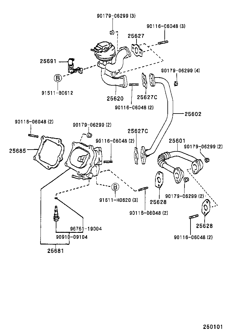  CAMRY |  EXHAUST GAS RECIRCULATION SYSTEM