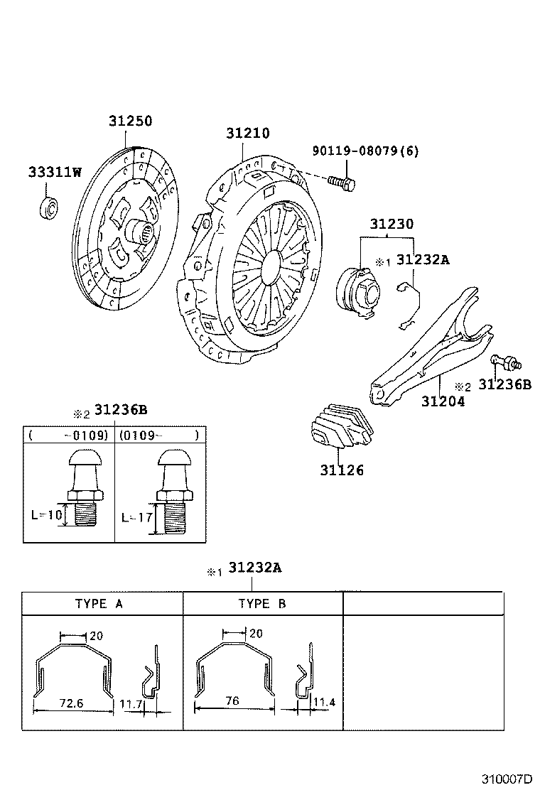  LAND CRUISER 90 |  CLUTCH RELEASE FORK