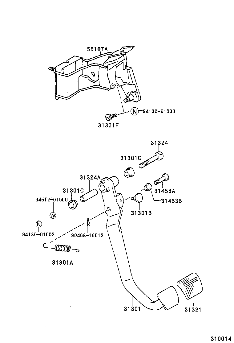  LAND CRUISER 90 |  CLUTCH PEDAL FLEXIBLE HOSE