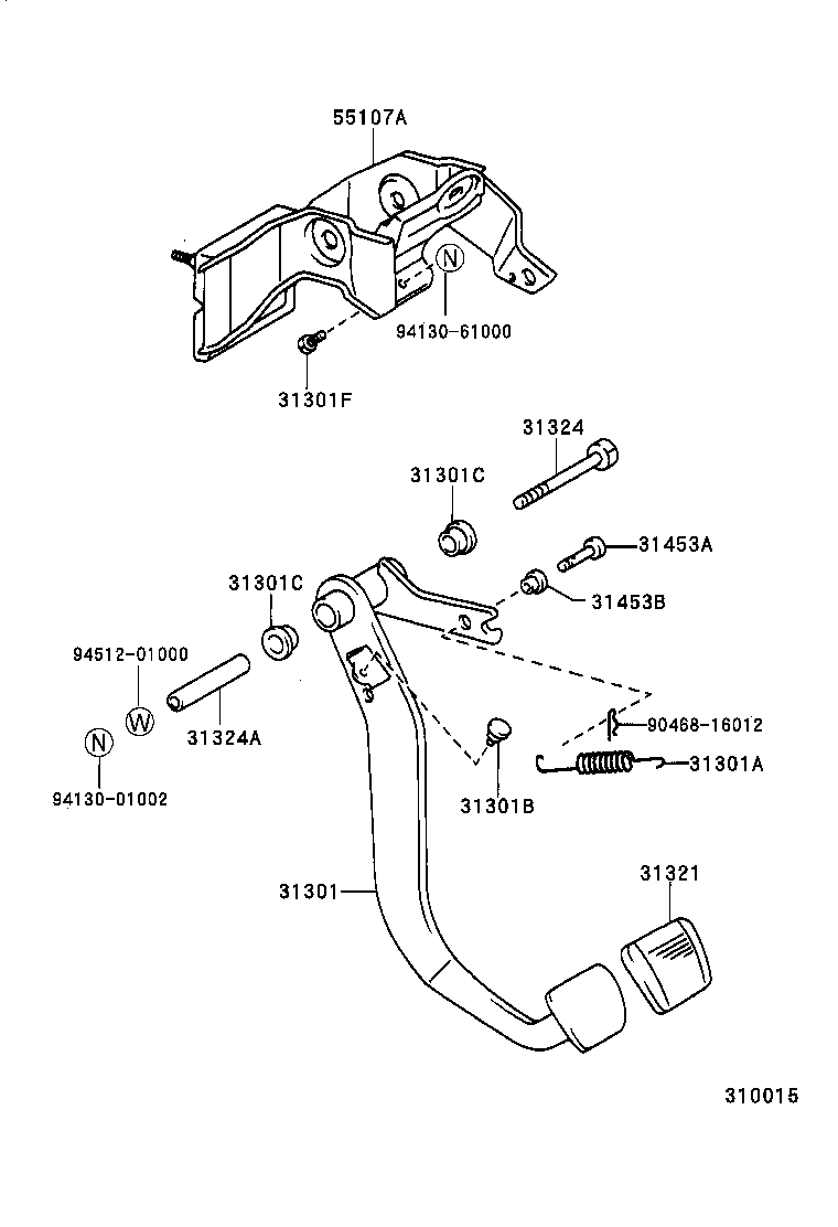  LAND CRUISER 90 |  CLUTCH PEDAL FLEXIBLE HOSE