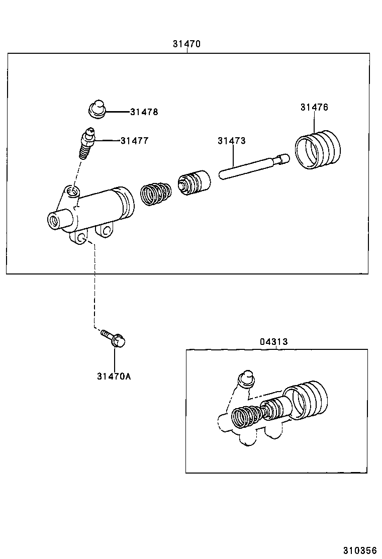  HILUX |  CLUTCH RELEASE CYLINDER