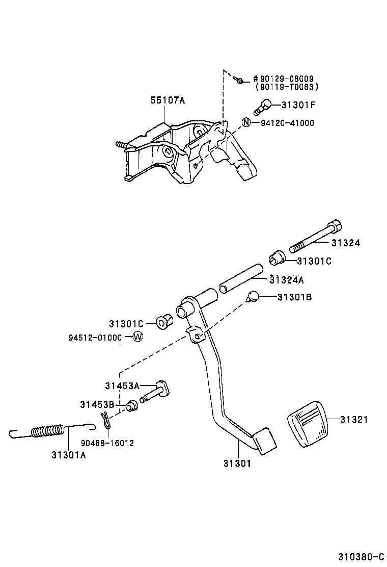  HILUX |  CLUTCH PEDAL FLEXIBLE HOSE