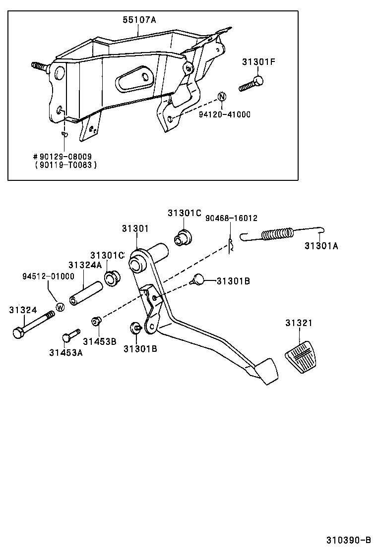  HILUX |  CLUTCH PEDAL FLEXIBLE HOSE