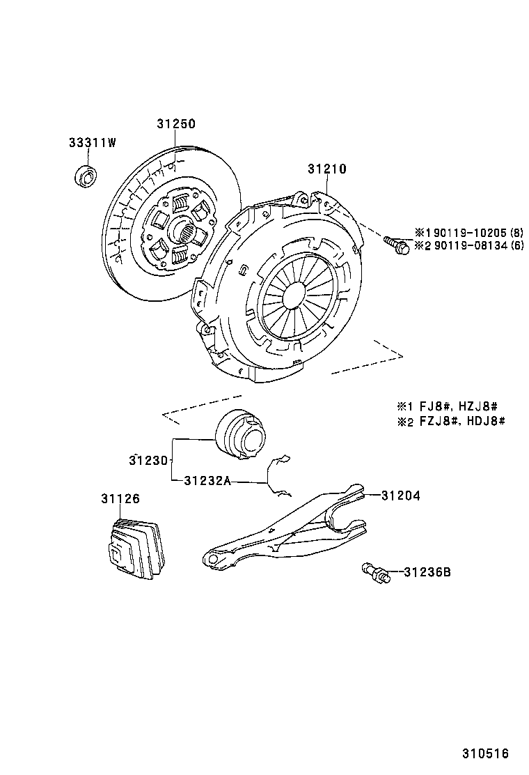  LAND CRUISER 80 |  CLUTCH RELEASE FORK