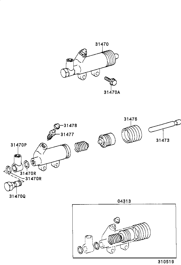  LAND CRUISER 80 |  CLUTCH RELEASE CYLINDER