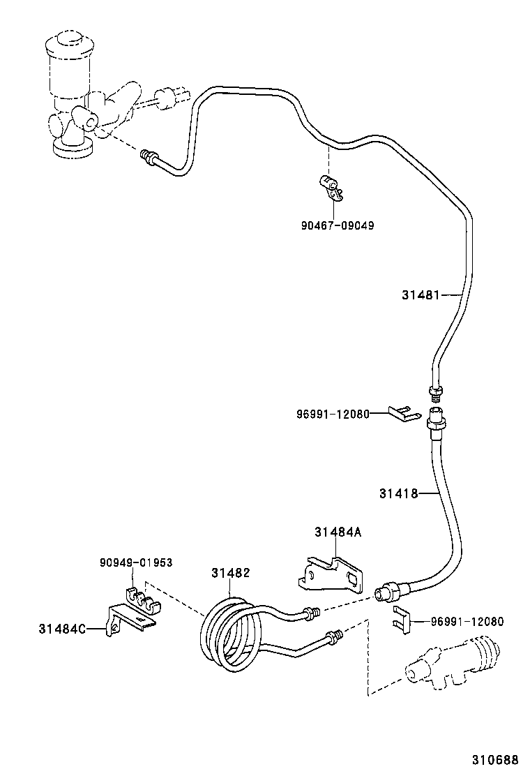  QUALIS |  CLUTCH PEDAL FLEXIBLE HOSE