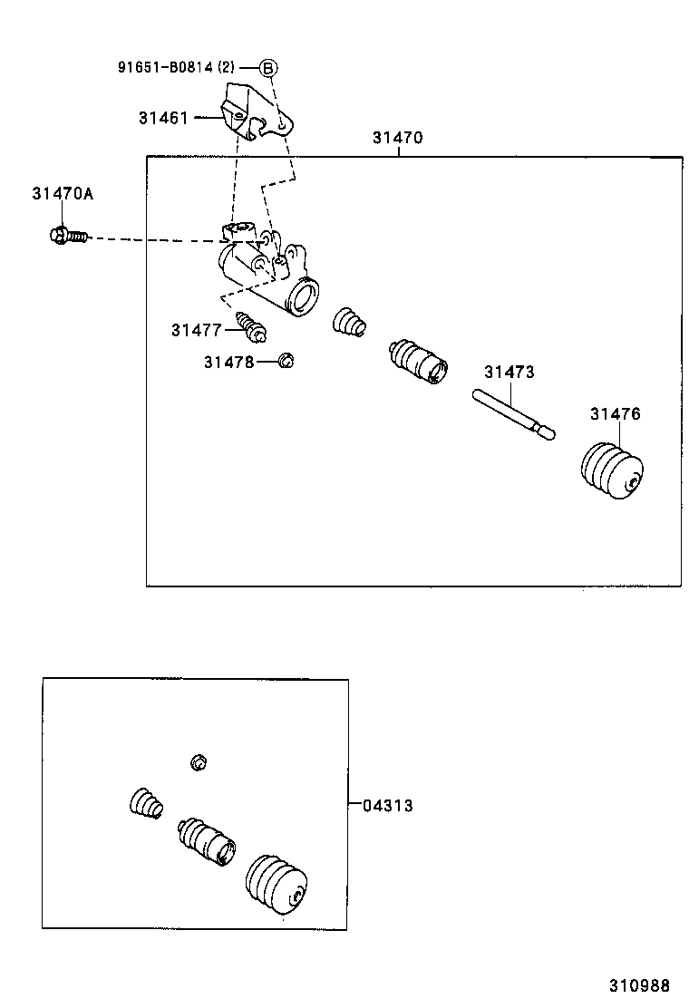  CAMRY AUSTRALIA |  CLUTCH RELEASE CYLINDER
