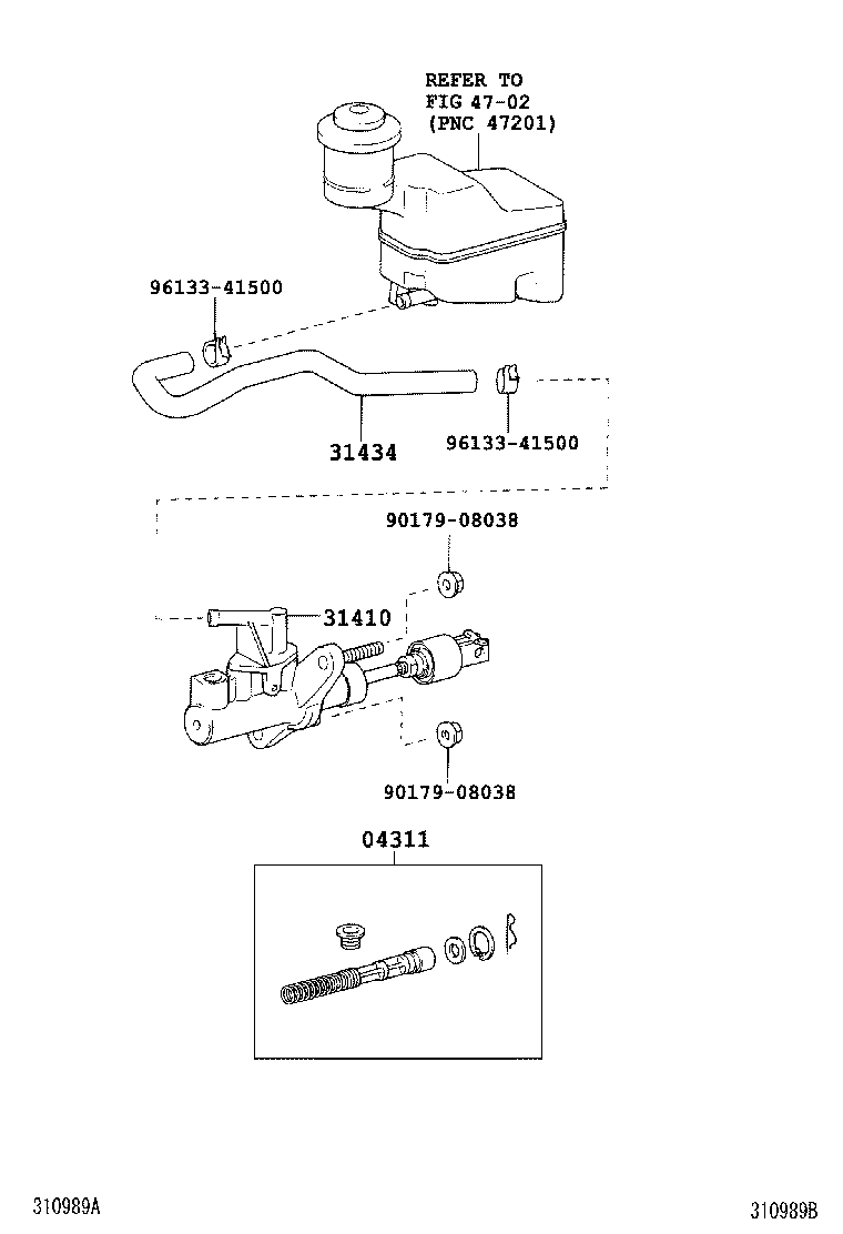 CAMRY AUSTRALIA |  CLUTCH MASTER CYLINDER