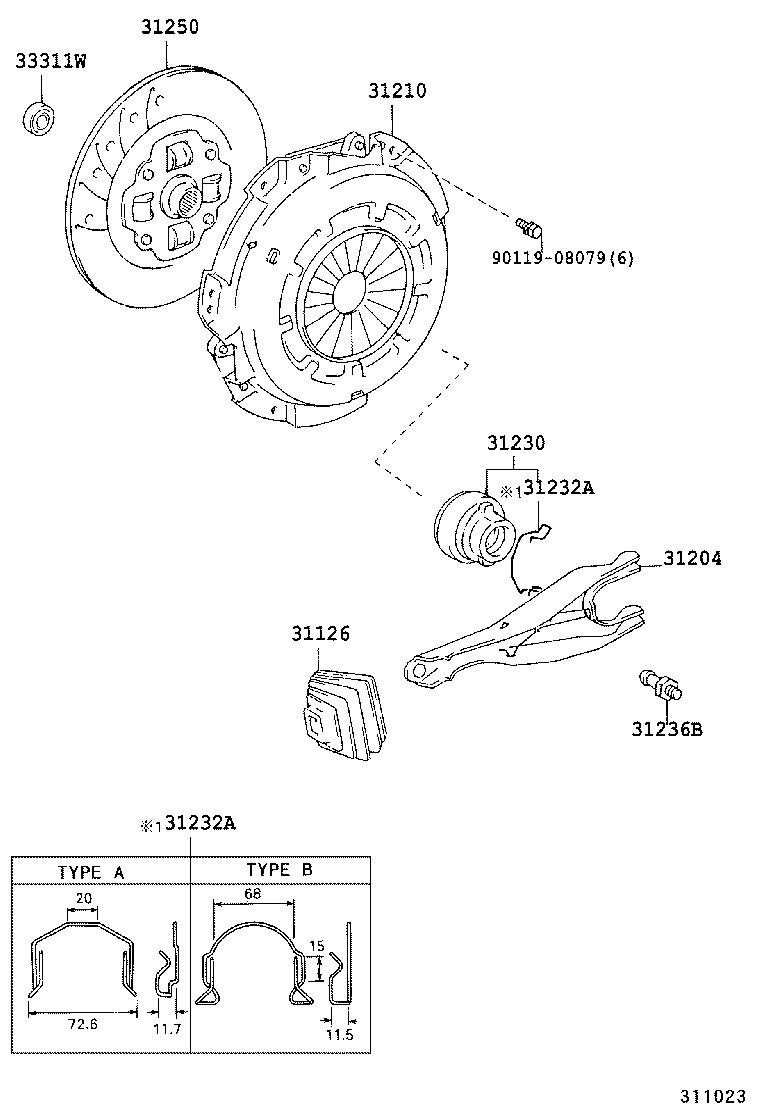  LAND CRUISER PRADO |  CLUTCH RELEASE FORK