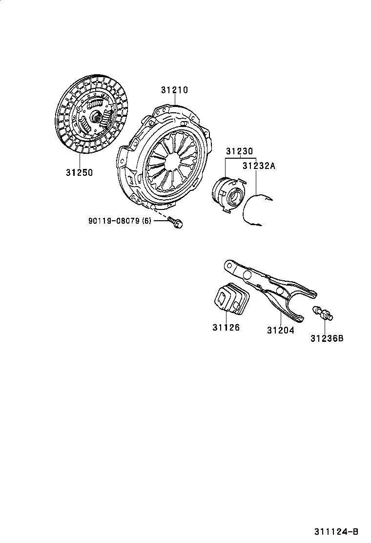  YARIS ECHO 3D 5D |  CLUTCH RELEASE FORK