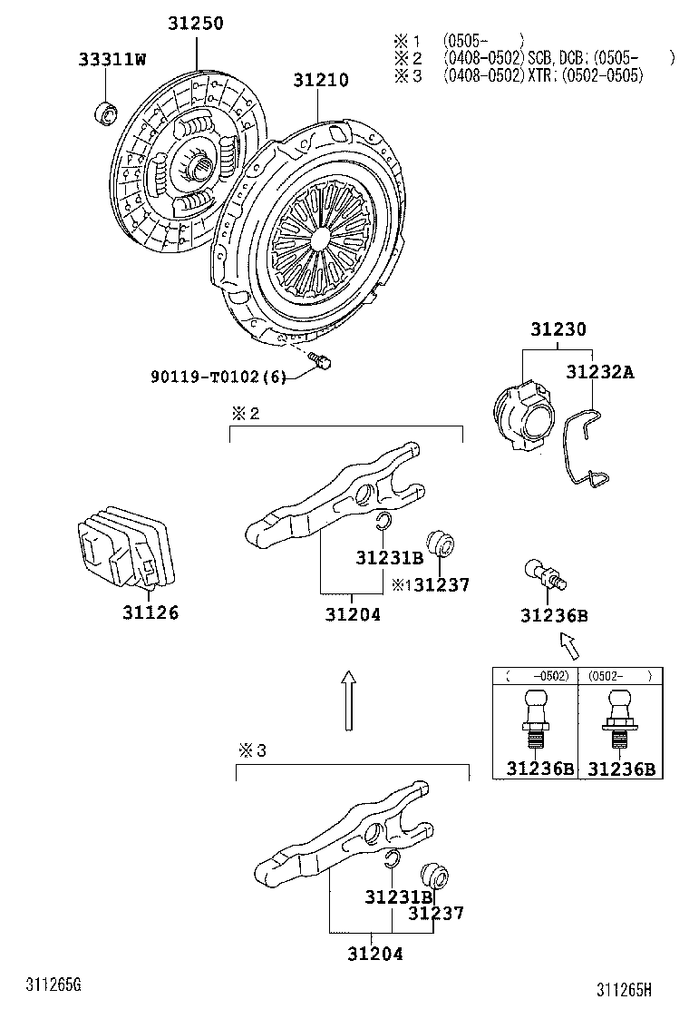  HILUX |  CLUTCH RELEASE FORK
