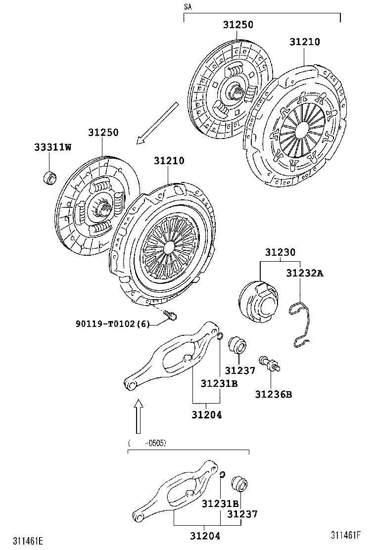  HILUX |  CLUTCH RELEASE FORK