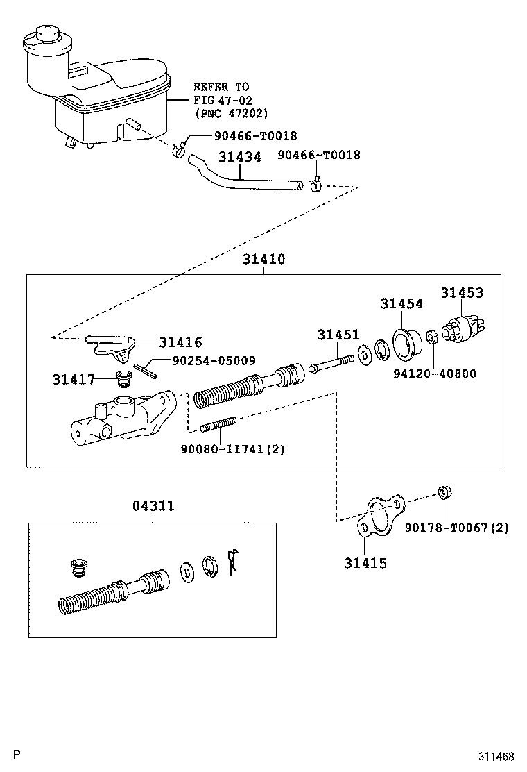  HILUX |  CLUTCH MASTER CYLINDER