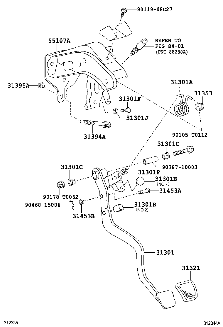  HILUX |  CLUTCH PEDAL FLEXIBLE HOSE