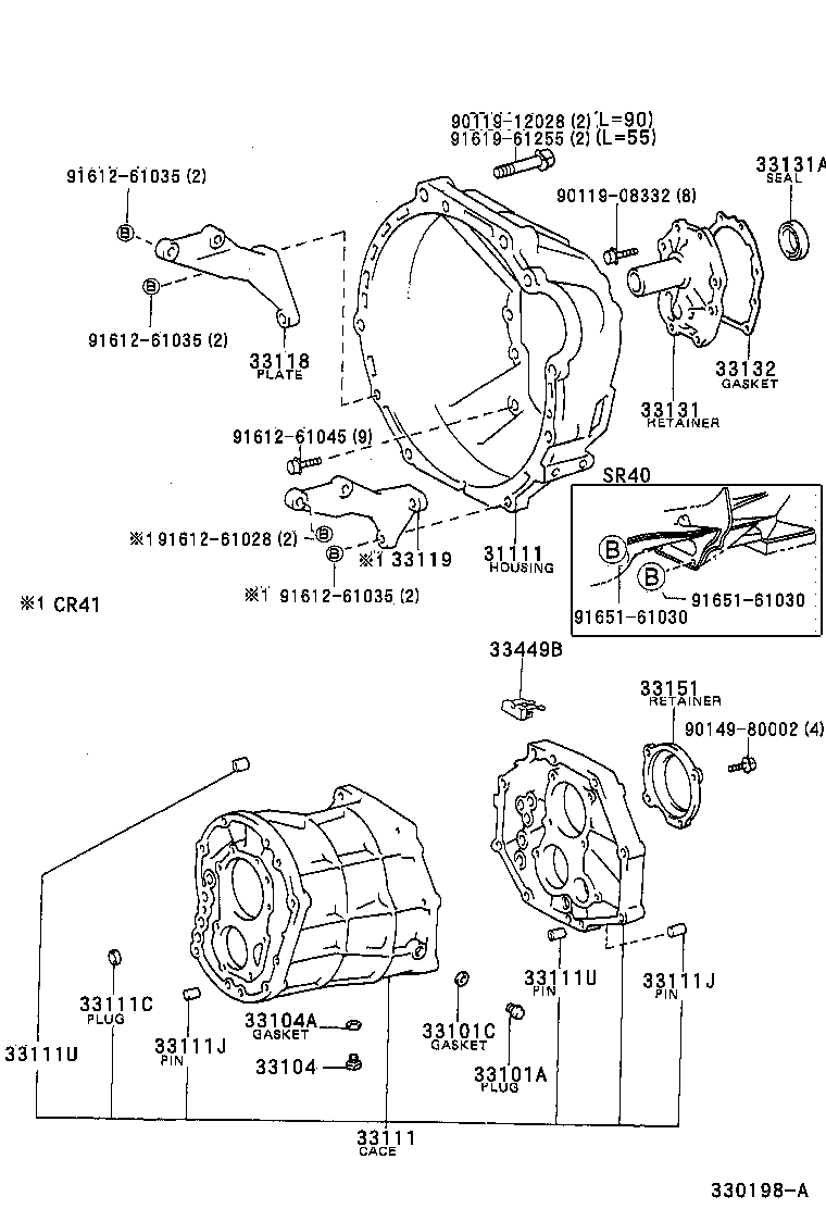 TOWNACE LITEACE | CLUTCH HOUSING TRANSMISSION CASE MTM