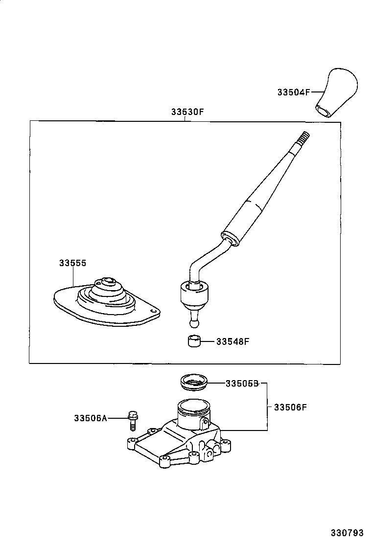  LAND CRUISER 100 105 |  SHIFT LEVER RETAINER
