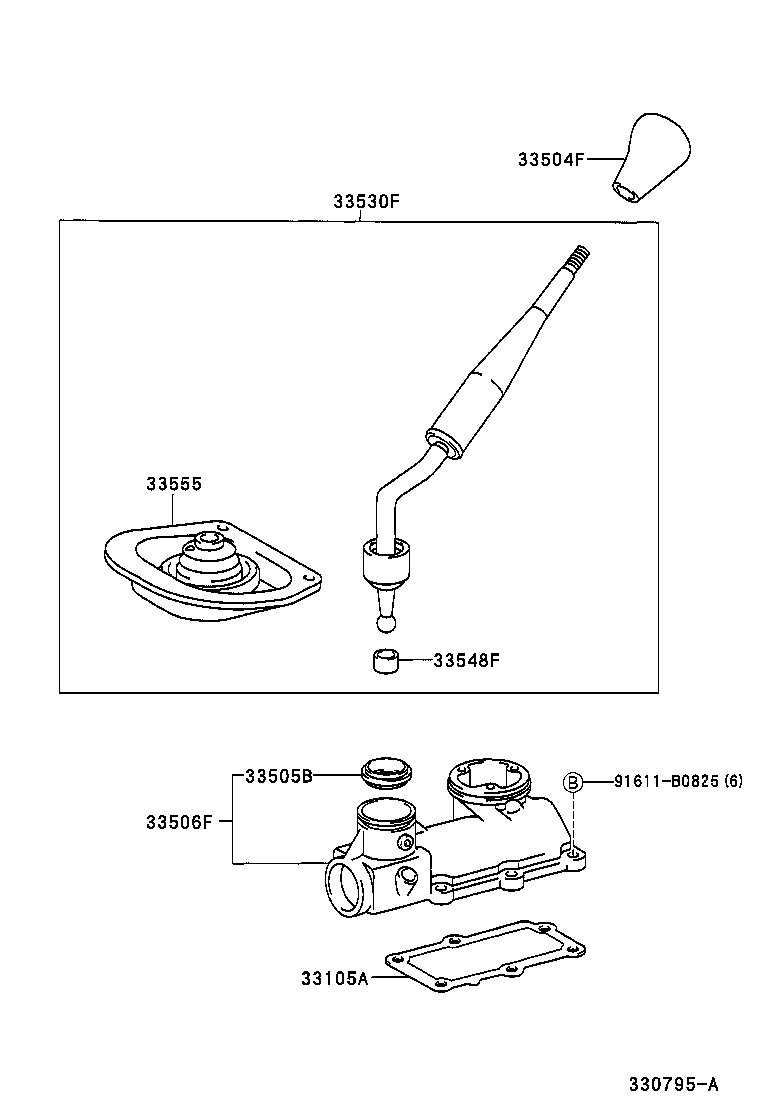  LAND CRUISER 100 105 |  SHIFT LEVER RETAINER