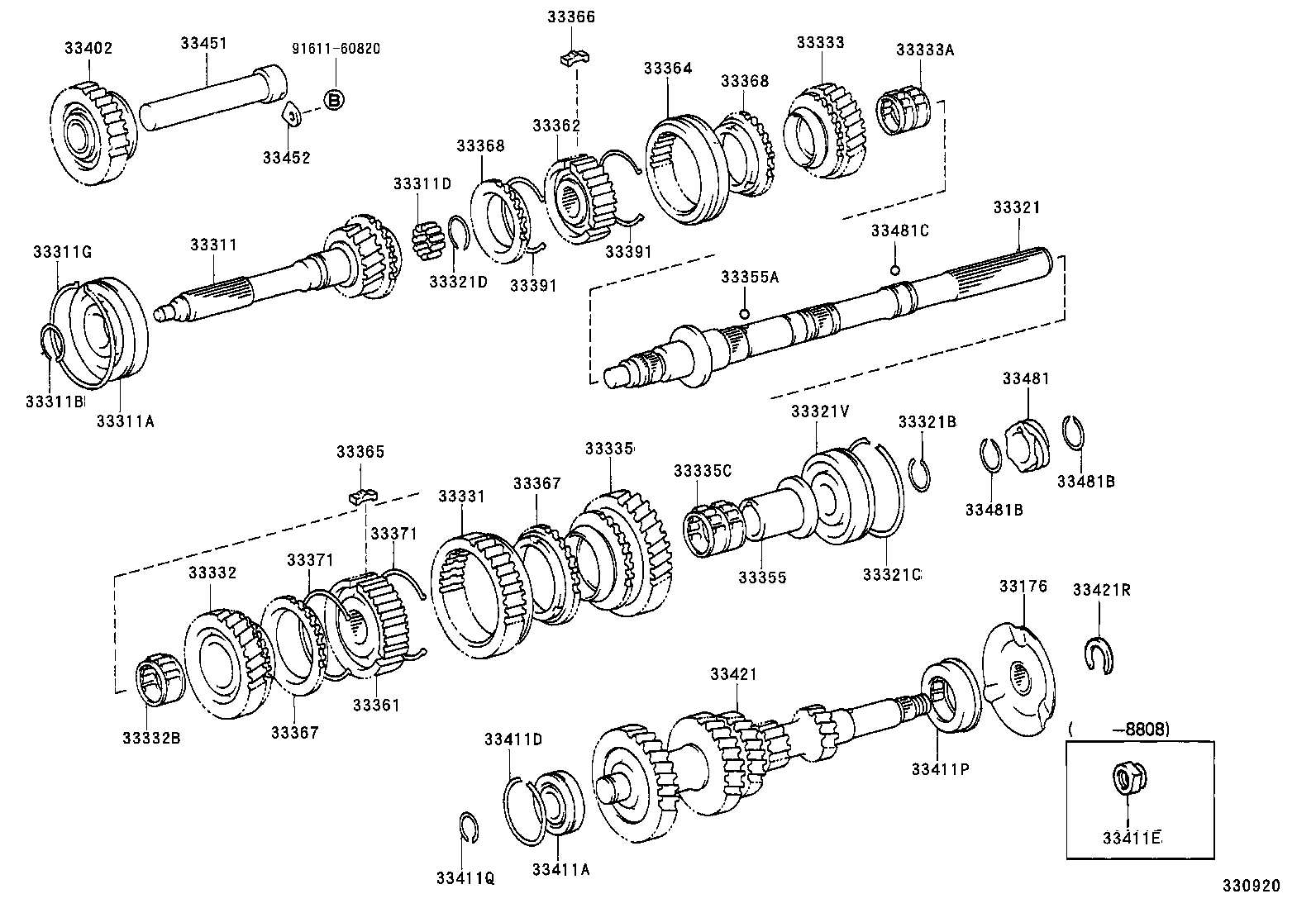  HIACE VAN COMUTER |  TRANSMISSION GEAR MTM