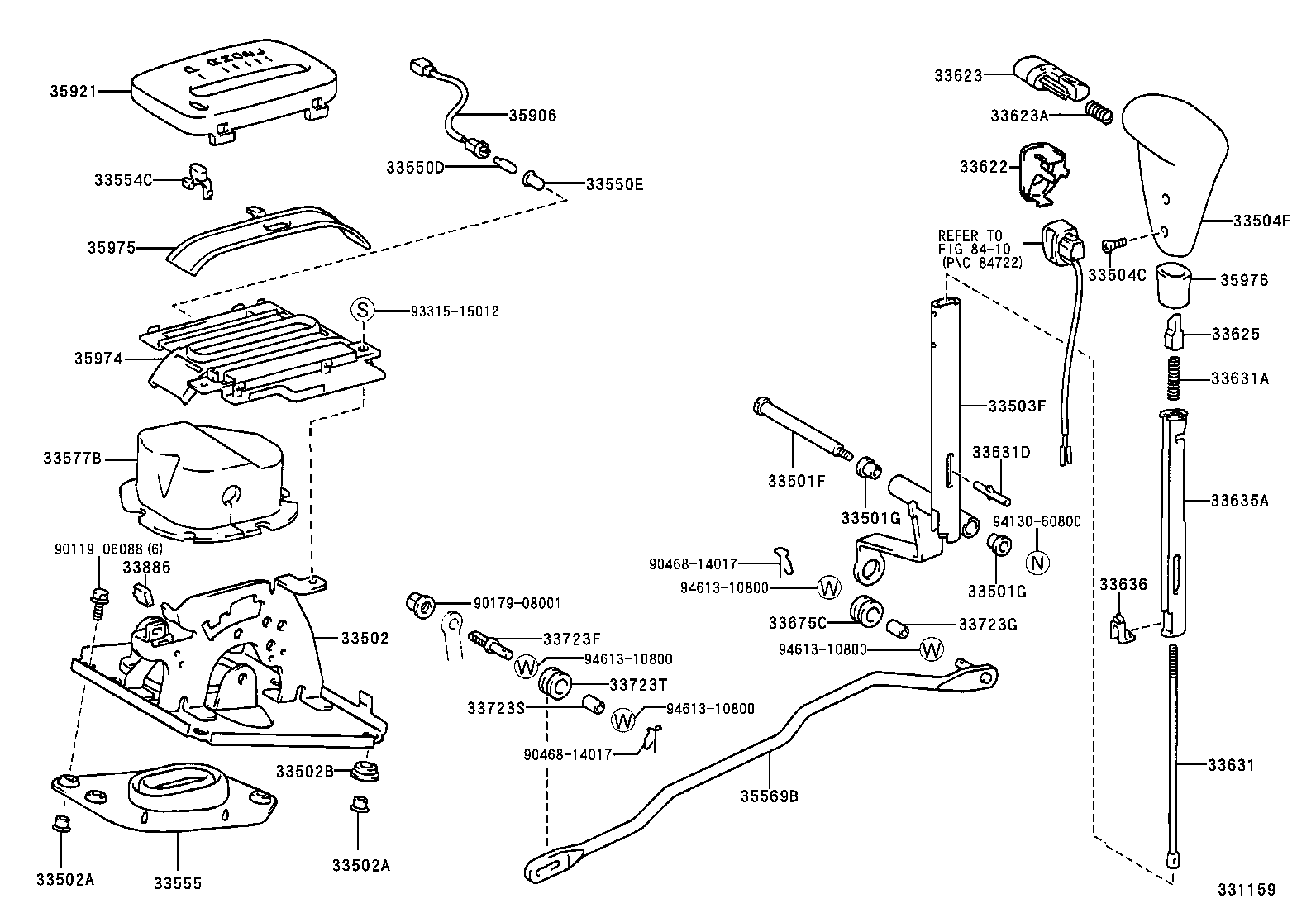  LX470 |  SHIFT LEVER RETAINER