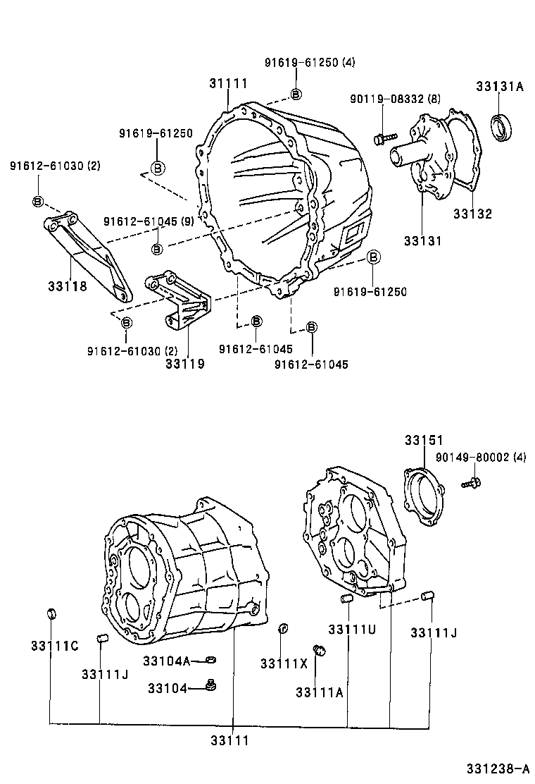  QUALIS |  CLUTCH HOUSING TRANSMISSION CASE MTM