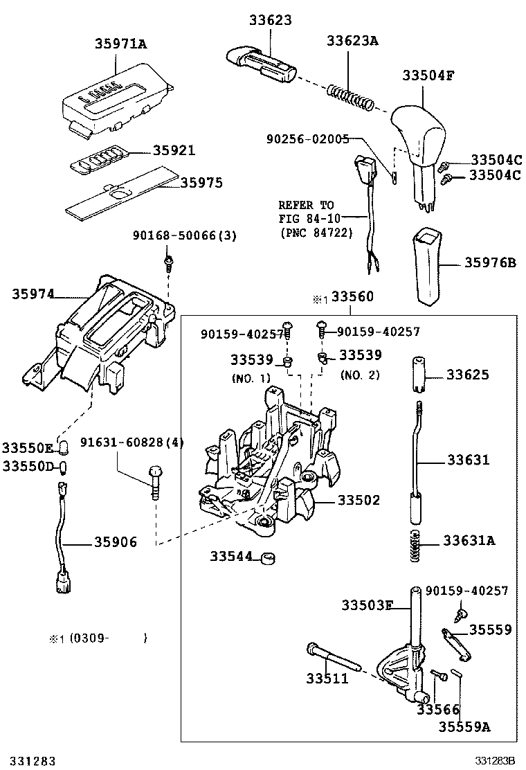  AVALON |  SHIFT LEVER RETAINER