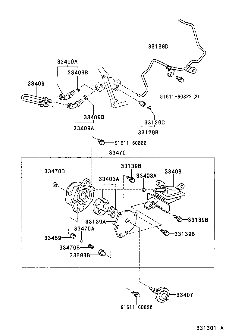 RAV4 | OIL PUMP OIL COOLER PIPE MTM