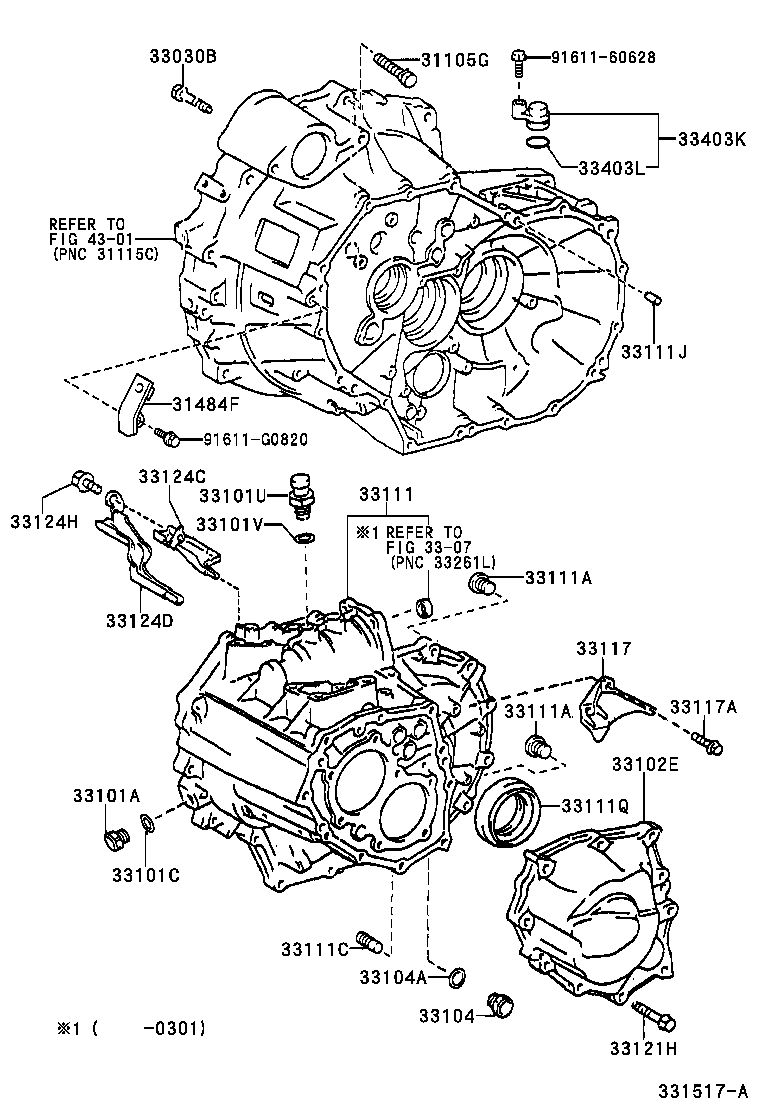  PICNIC AVENSIS VERSO |  CLUTCH HOUSING TRANSMISSION CASE MTM