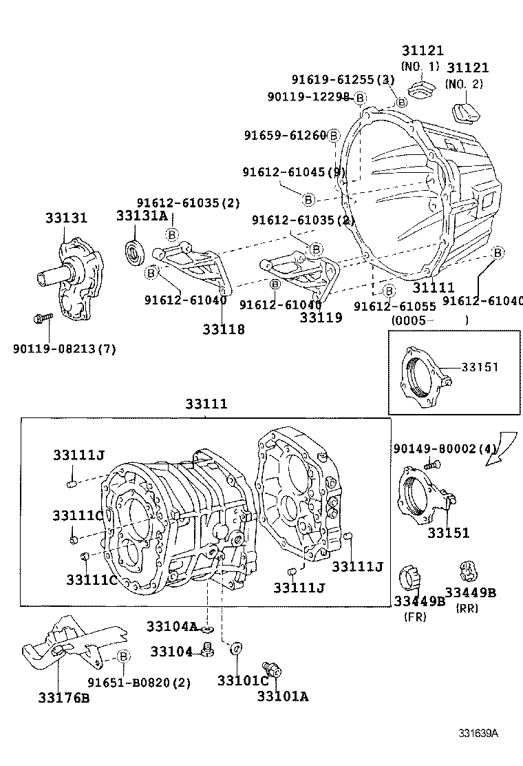 HILUX | CLUTCH HOUSING TRANSMISSION CASE MTM