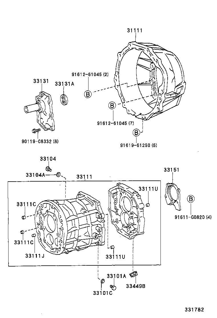 HILUX | CLUTCH HOUSING TRANSMISSION CASE MTM